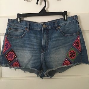 Free people denim shorts